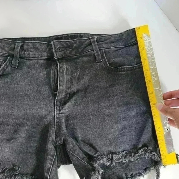 Arizona Black Cut Off Ripped Shorts - Picture 5 of 6